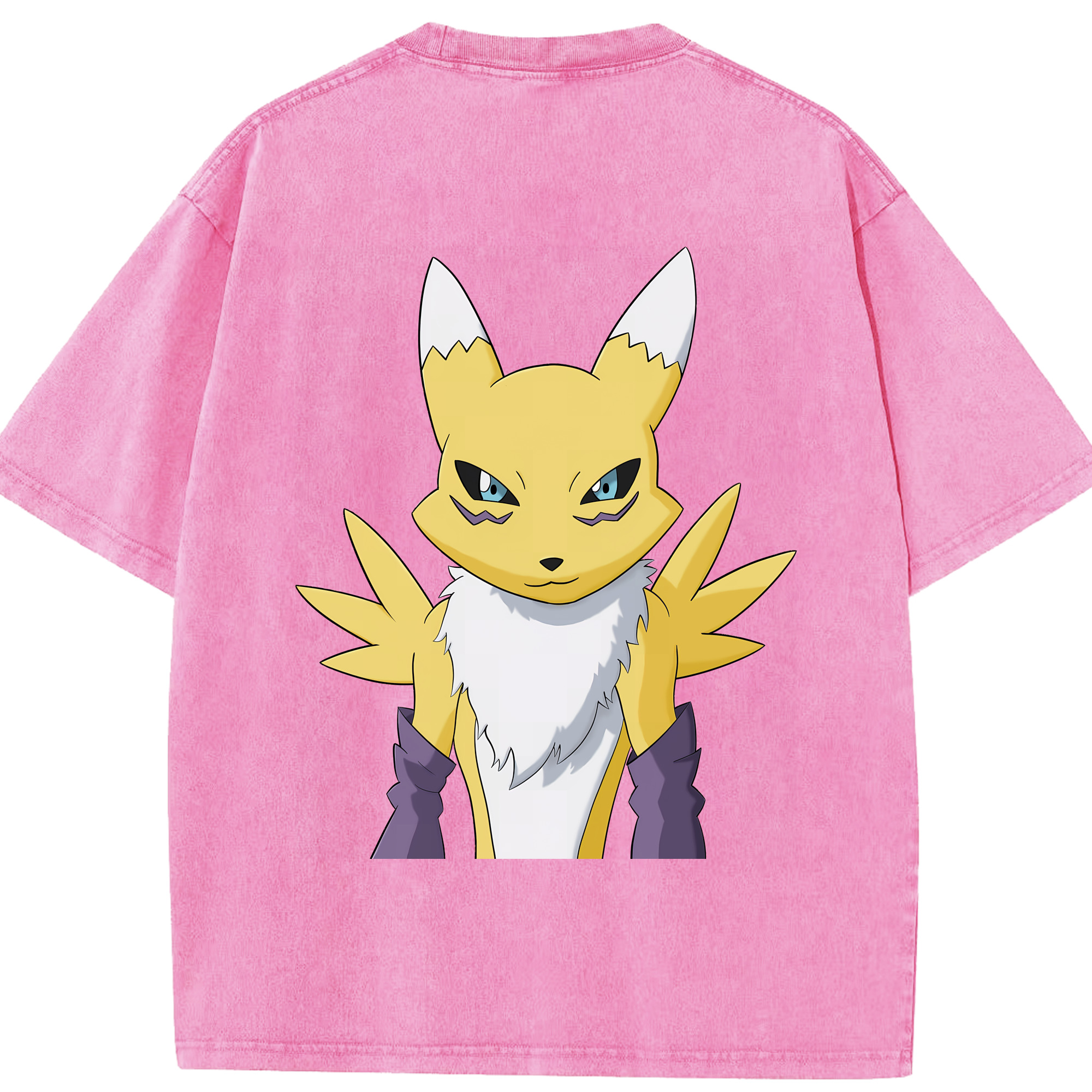 （画像用） Digimon デジタルモンスター/デジモン 綿100% ヴィンテージ風 半袖Tシャツ（背面プリント）